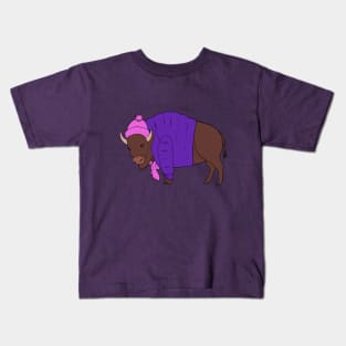 Buffalo Winter - pink Kids T-Shirt